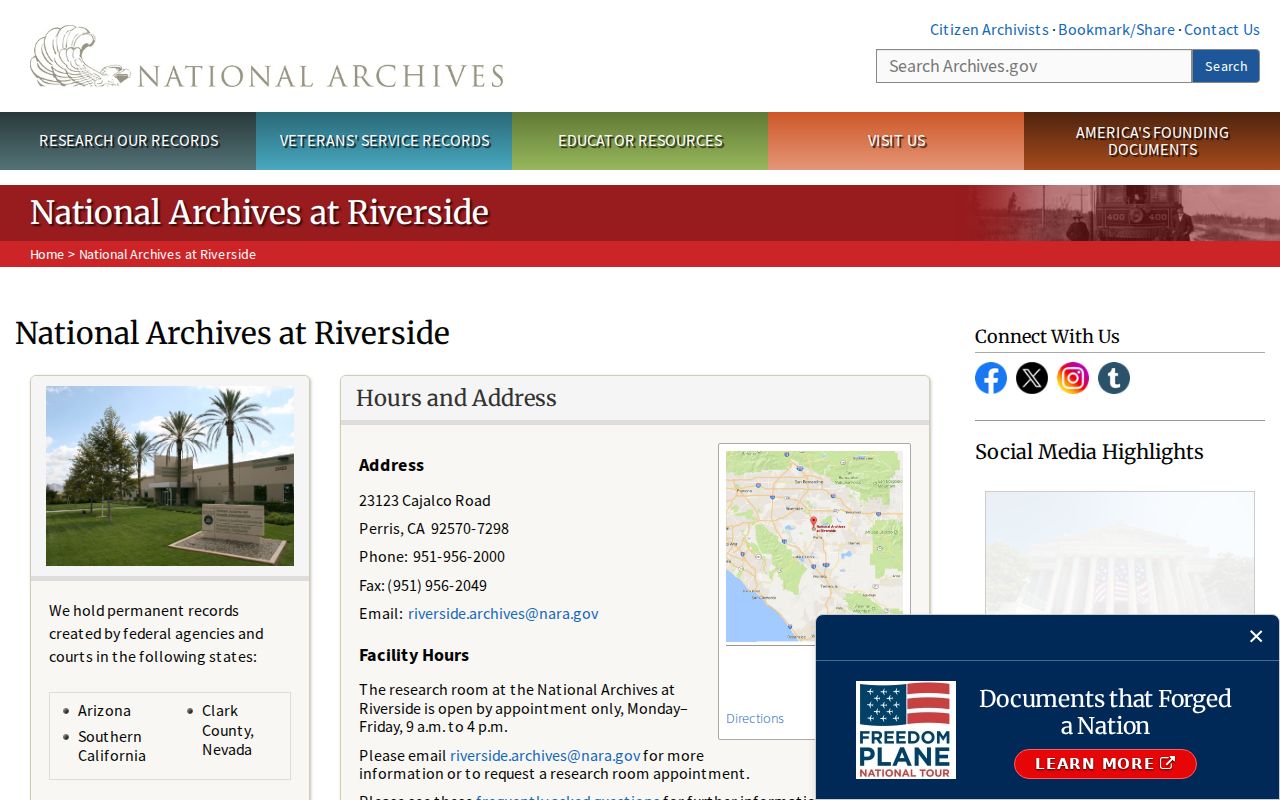 Los Angeles city directory National Archives Riverside collections