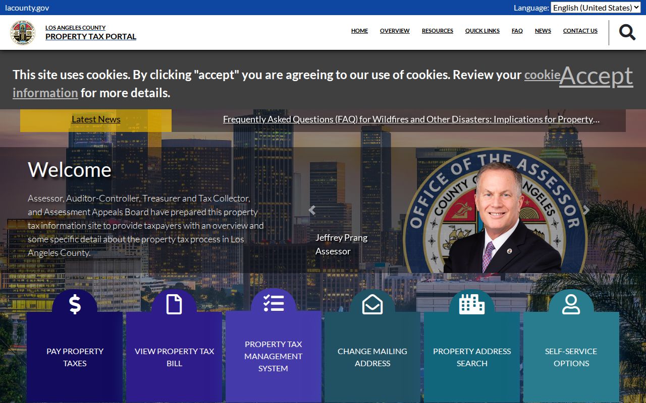 Los Angeles neighbors directory county property tax and parcel portal